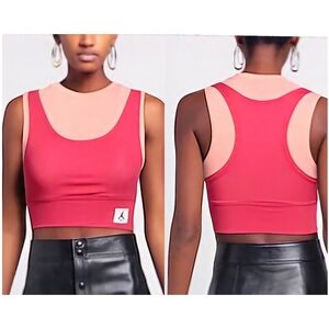 Air Jordan Essentials Women's Crop Top in Garnet Size XS New With Tags